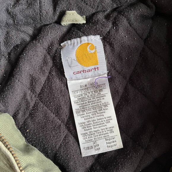 Carhartt vintage olive green jacket 4T - Picture 5 of 11